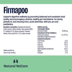 Natural VetCare Firmapoo 30ml- Small and Medium Dogs