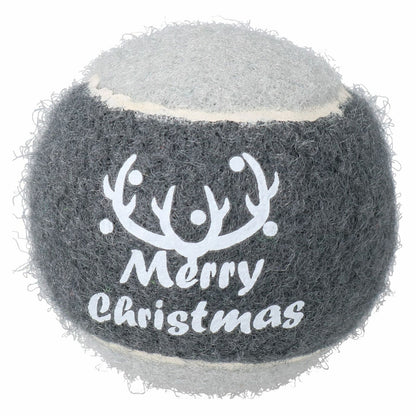 Rosewood Cupid & Comet Chirstmas Grey Tennis Ball for Dogs