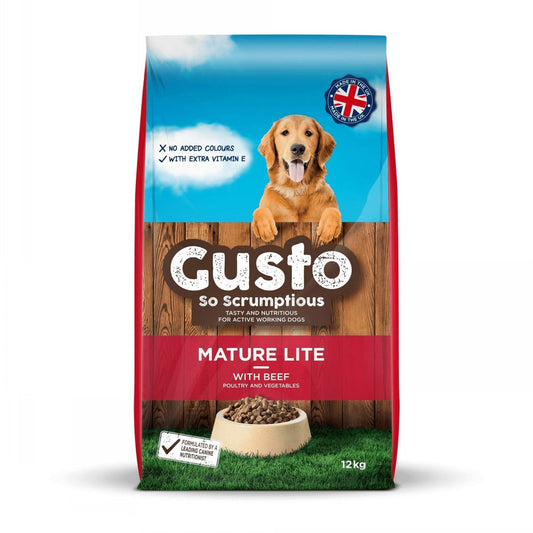 Gusto Mature Dog Food Lite 12kg