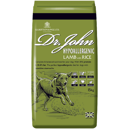 Dr John Hypoallergenic lamb with rice and vegetables 15kg
