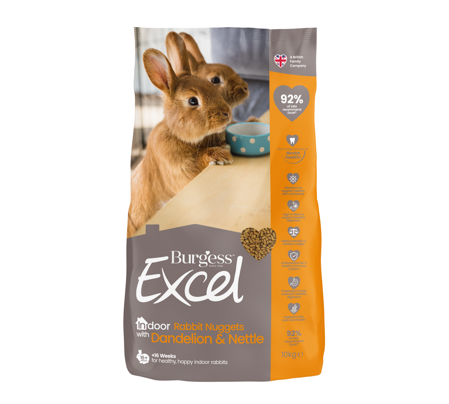 Burgess Excel Adult Indoor Rabbit Nuggets
