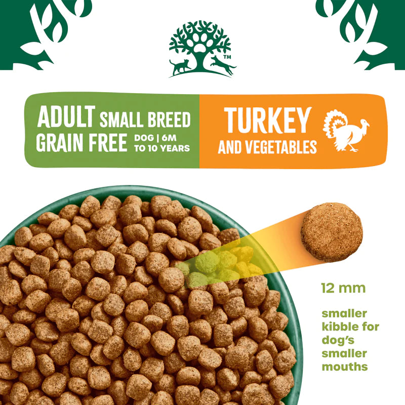 James Wellbeloved Turkey & Veg Grain Free Small Breed Adult 1.5kg