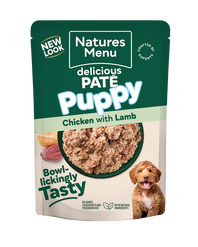 Natures Menu Pate Pouch Puppy / Junior Chicken with Lamb 8 x 300g