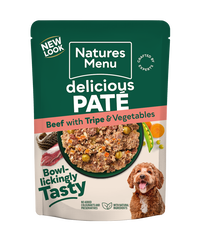 Natures Menu Pate Pouch Original Beef With Tripe & Vegetables 8 x 300g