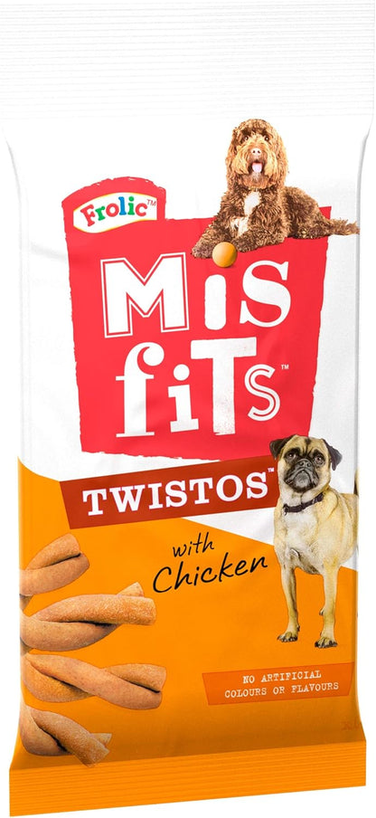 Misfits Twistos Dog Treats Chicken 105g  - Case of 18