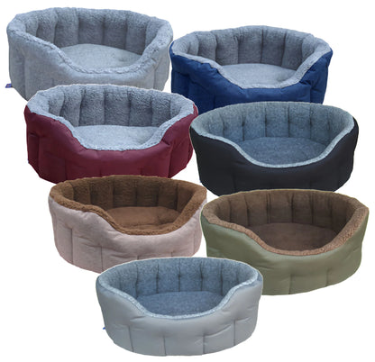 P&L Premium Oval Drop Fronted Bolster Dog Bed