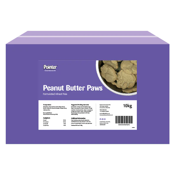 Pointer Wheat Free Peanut Butter Paw 10kg - Free P&P