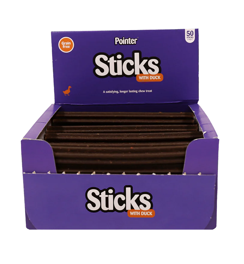 Pointer Sticks Rich in Duck Grain Free - Case of 50
