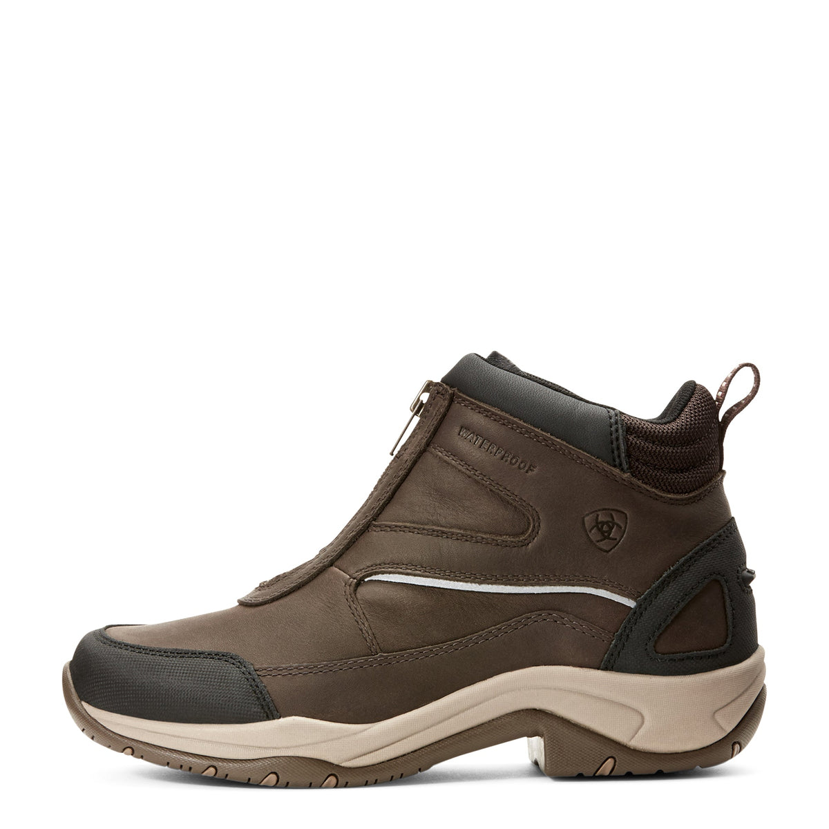 Ariat Womens Telluride Zip Waterproof Boot Dark Brown