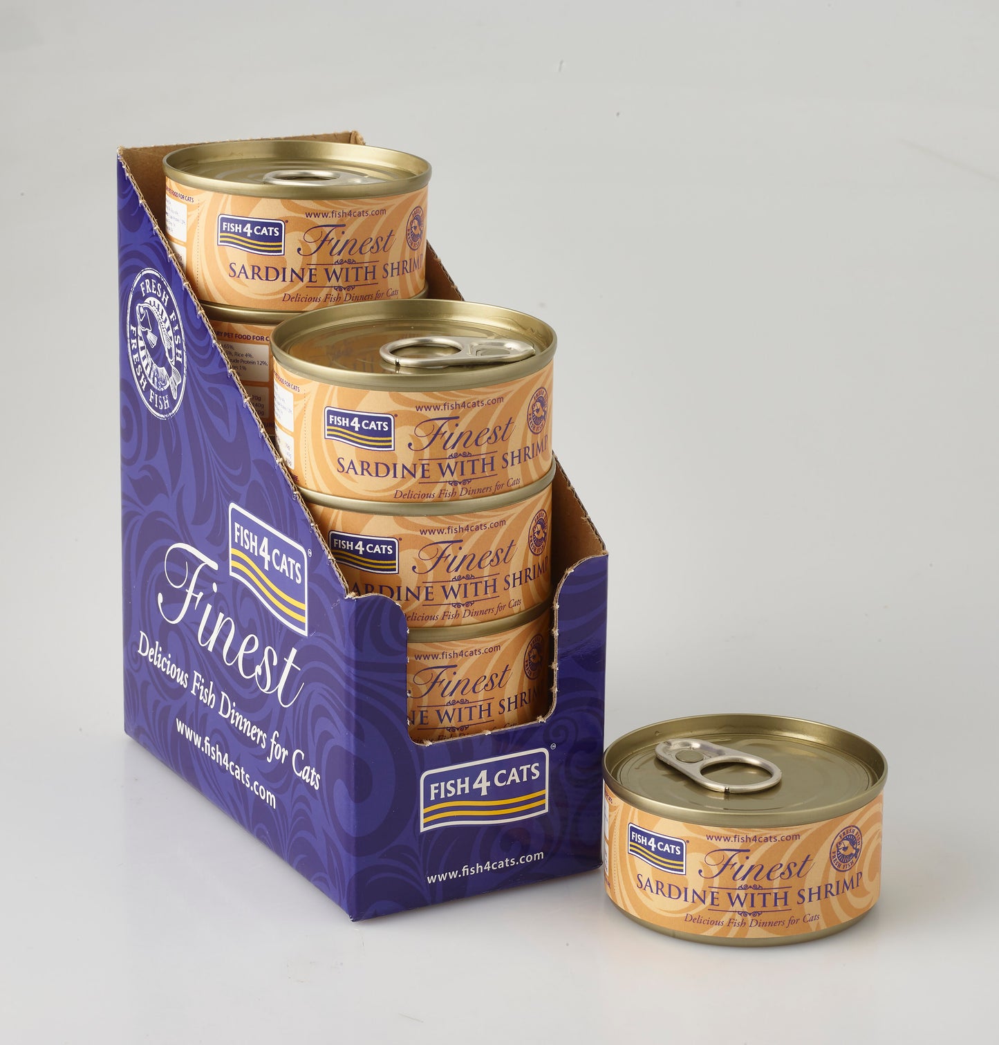 Fish4Cats Cans Sardine with Shrimp 70g x 10