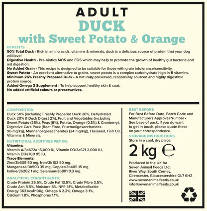 Seven Dog - Adult Grain Free Duck with Sweet Potato & Orange