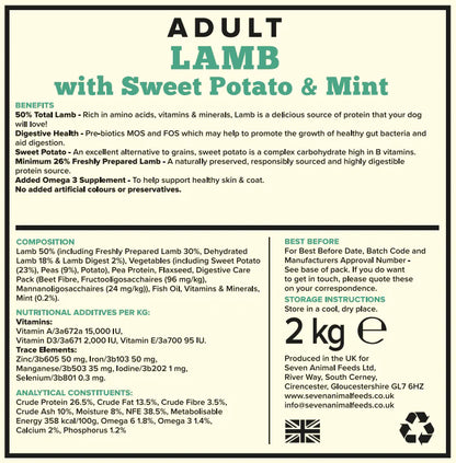 Seven Dog - Adult Lamb with Sweet Potato & Mint Grain Free