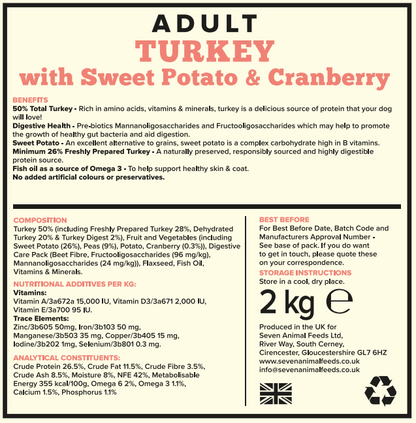 Seven Dog - Adult Turkey with Sweet Potato & Cranberry Grain Free