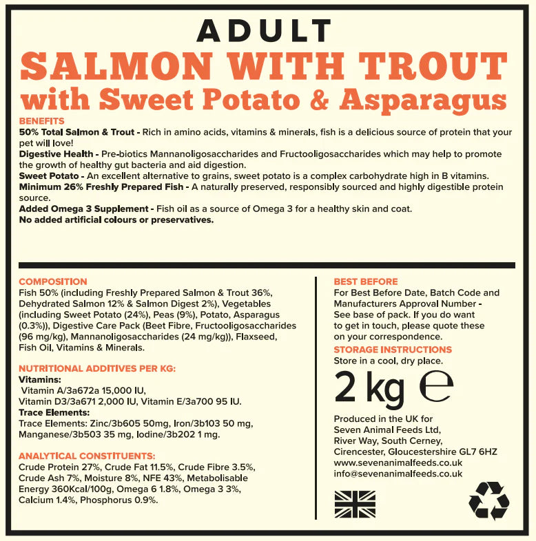 Seven Dog - Adult Salmon with Trout & Sweet Potato Grain Free