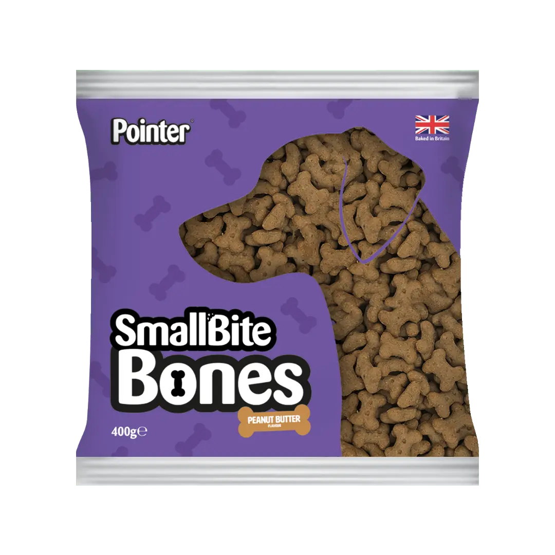 Pointer Peanut Butter Small Bite Bones 400g - Case of 6
