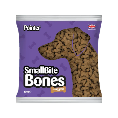 Pointer Peanut Butter Small Bite Bones 400g - Case of 6