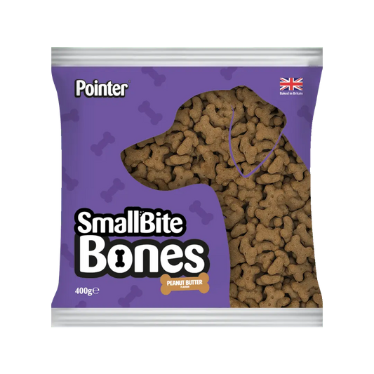 Pointer Peanut Butter Small Bite Bones 400g - Case of 6