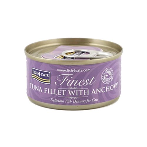 Fish4Cats Cans Tuna Fillet with Anchovy 70g x 10