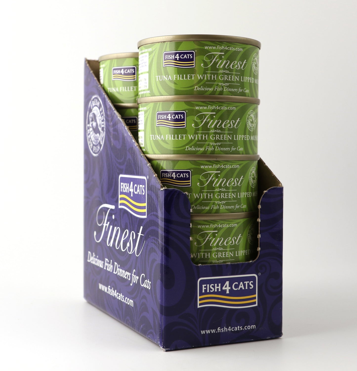 Fish4Cats Cans Tuna Fillet with Green Lipped Mussel 70g x 10