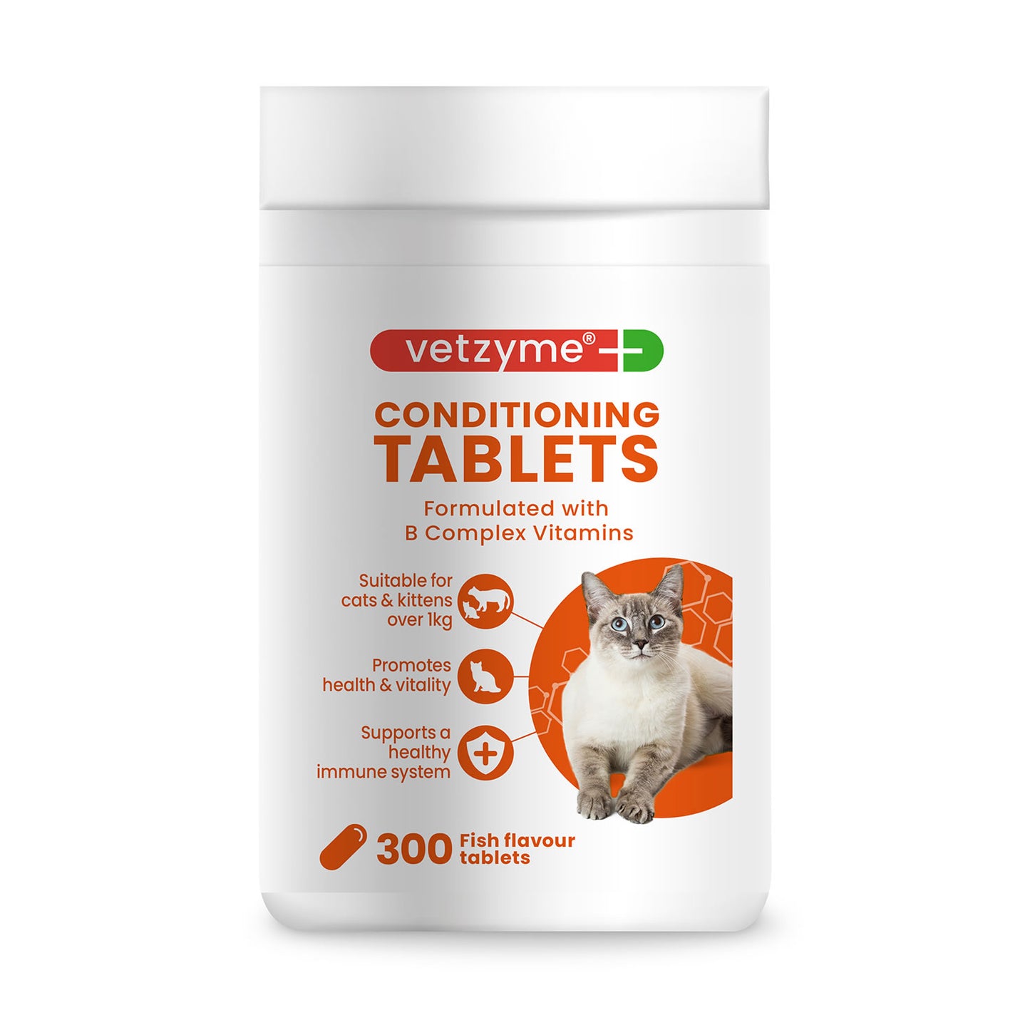 Vetzyme Conditioning Tablets for Cats - 300 Tablets
