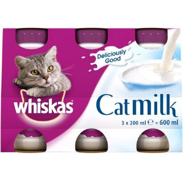 Whiskas Cat Milk 3x200ml - Case of 5