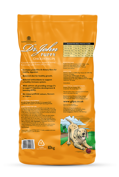 Dr John Puppy Chicken Recipe 10kg
