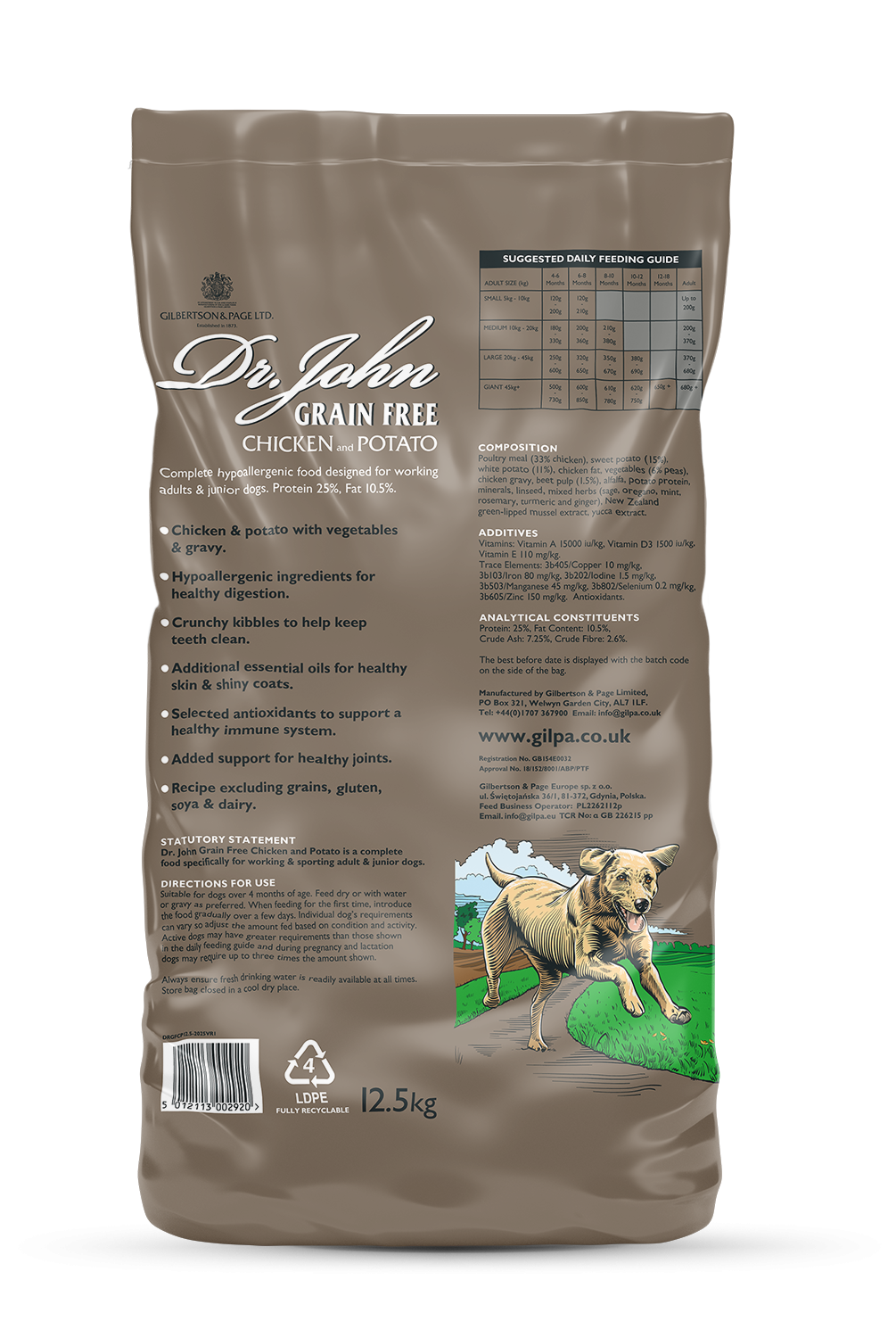Dr John Grain Free Chicken & Potato Dog Food