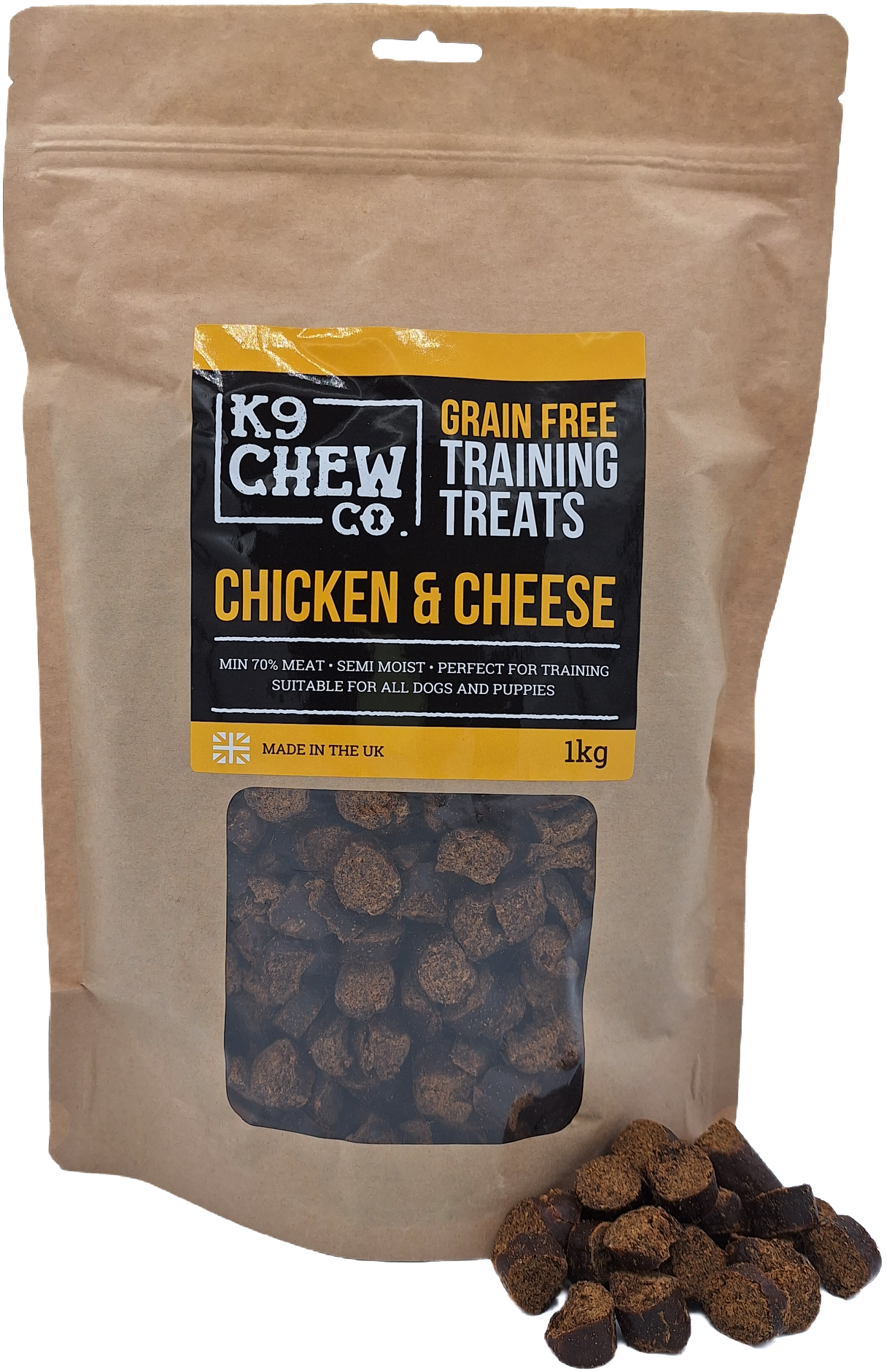 K9 Chew Co. Chicken & Cheese Training Treats 1kg
