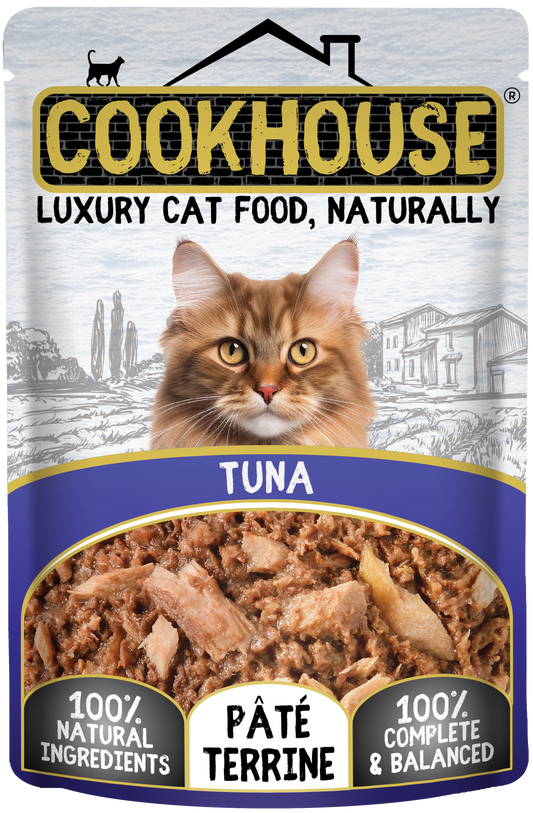 COOKHOUSE Luxury Cat Pouch Terrines Tuna 18 x 70g