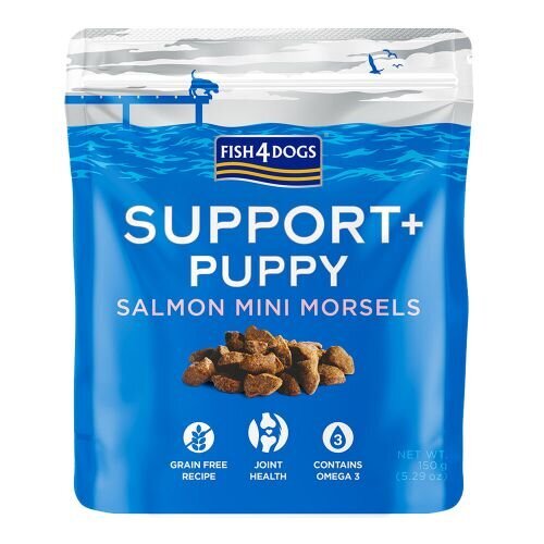 Fish4Dogs Support+ PUPPY Joint Health Salmon Morsels 150g