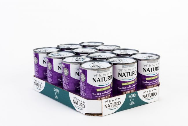 Naturo Can Adult Dog Grain & Gluten Free Turkey with Chicken in a Herb Jelly 12 x 390g