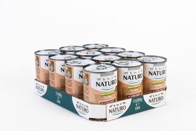 Naturo Cans Adult Dog Grain & Gluten Free Turkey in a Herb Gravy 12 x 390g