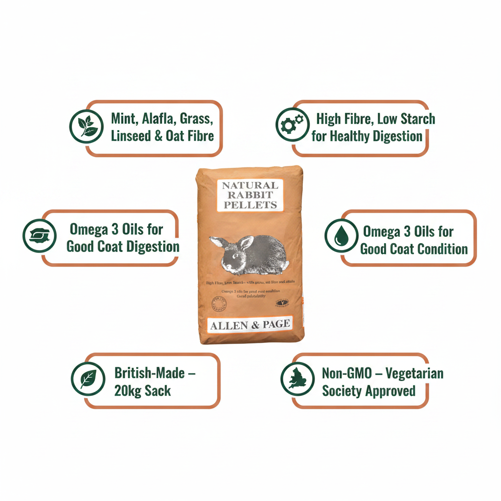 Allen & Page Natural Rabbit Pellets Infographic