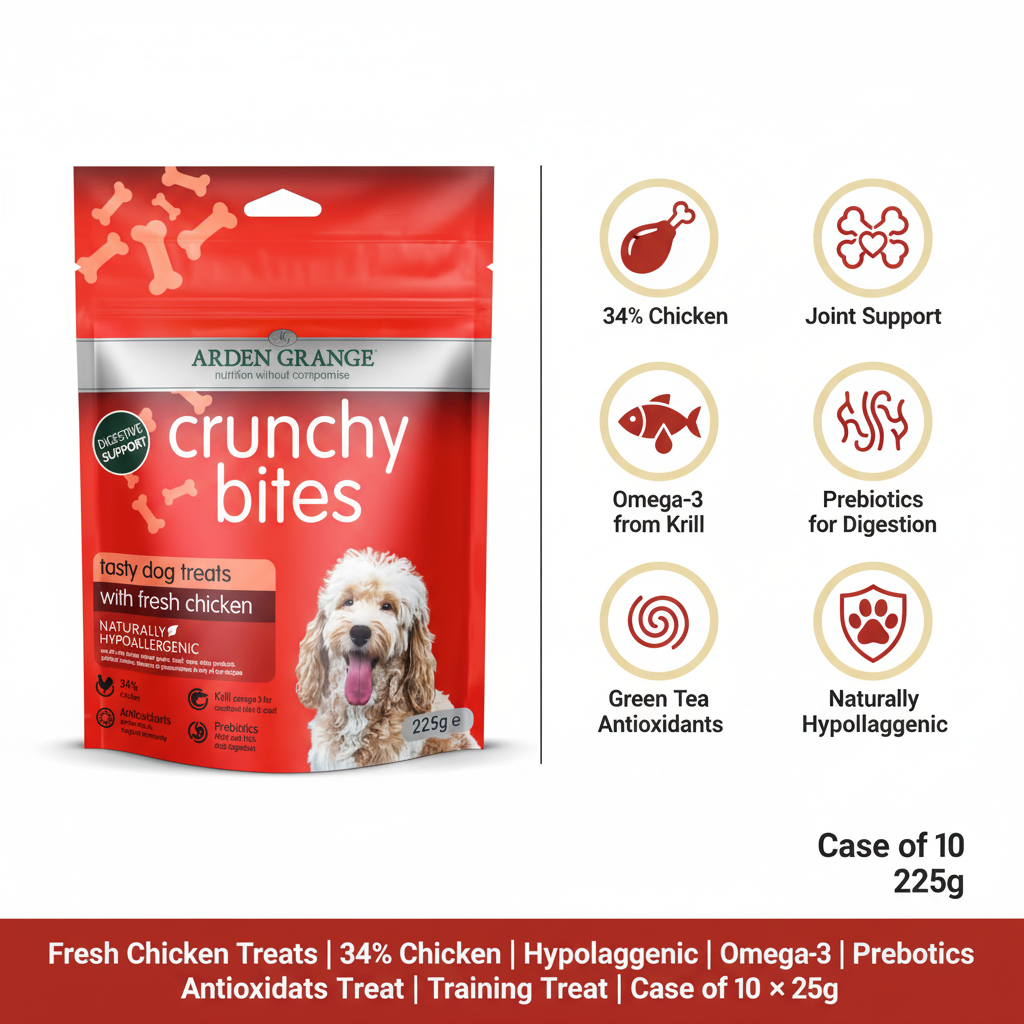 Arden Grange Crunchy Bites Chicken Infographic