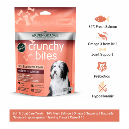 Arden Grange Crunchy Bites Fresh Salmon Infographic