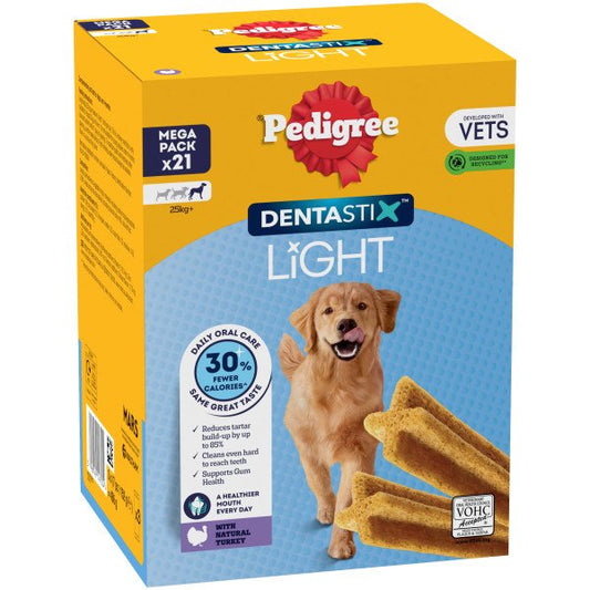 PEDIGREE DENTASTIX Light Daily Dental Chews Large Dog Treats