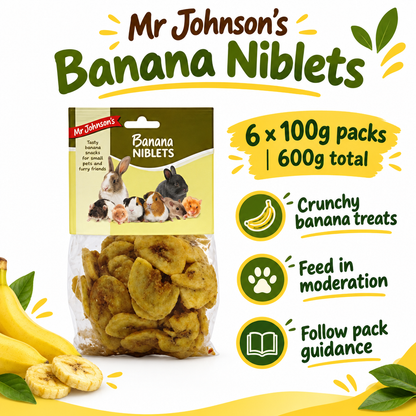 Banana Niblets six-pack infographic