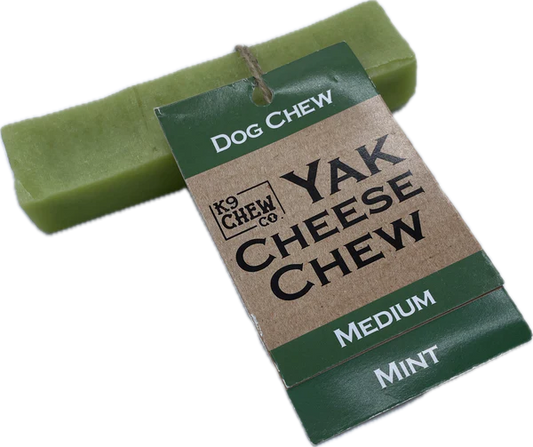 K9 Chew Co. Yak Cheese Chew MINT Medium - Case of 5