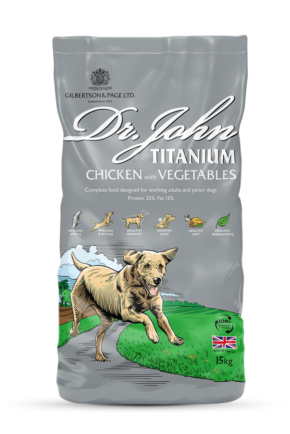 Dr John Titanium Chicken with vegetables 15kg
