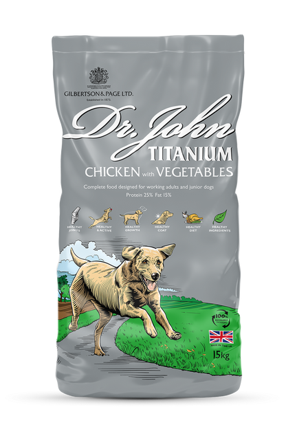 Dr John Titanium Chicken with vegetables 15kg