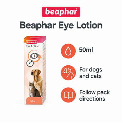 Beaphar Eye Lotion 50ml infographic