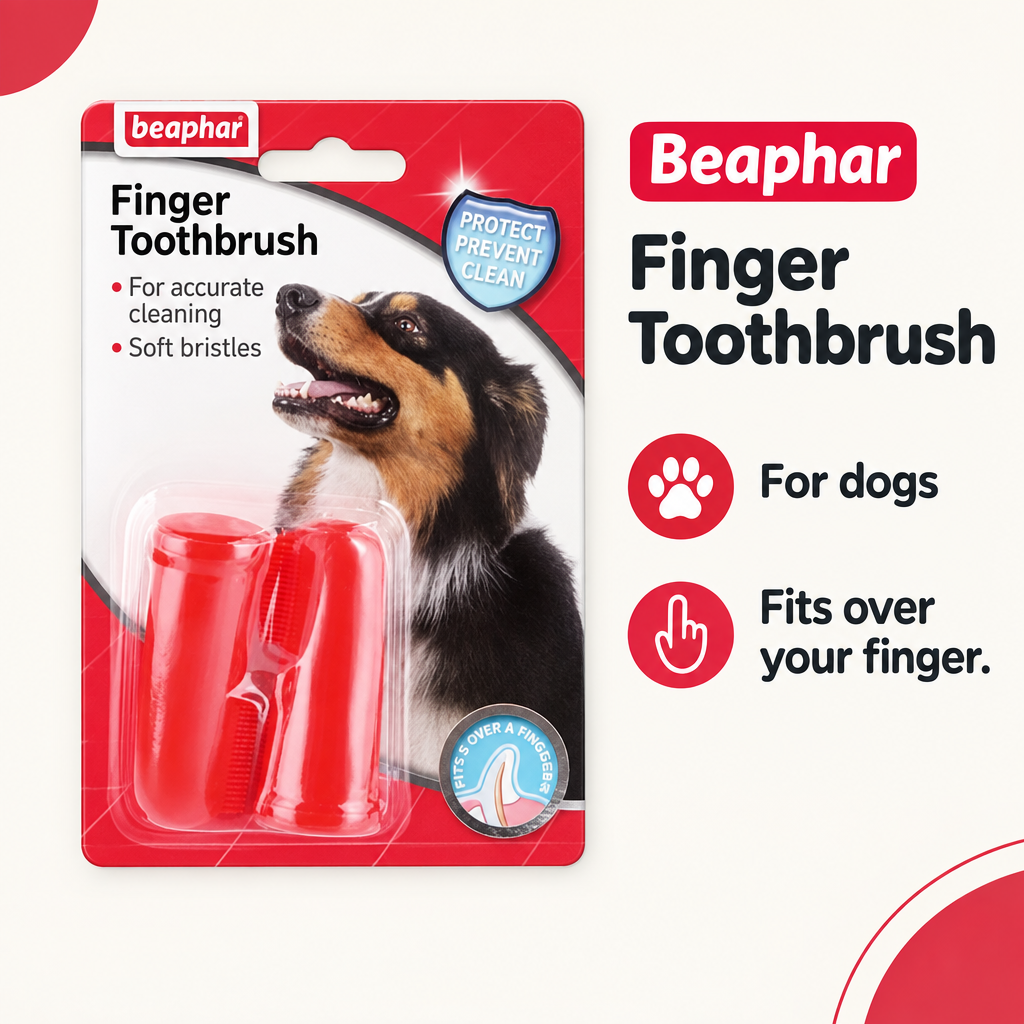 Beaphar Finger Toothbrush infographic
