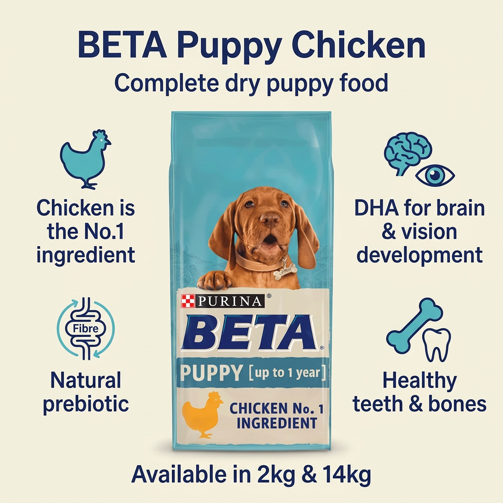 BETA Puppy Chicken infographic