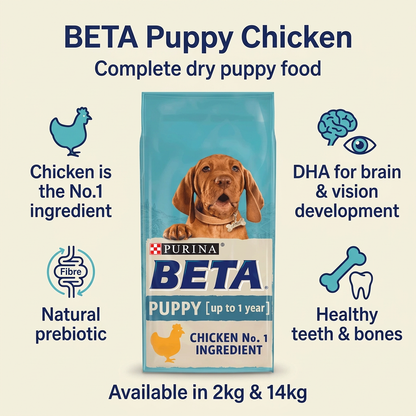 BETA Puppy Chicken infographic