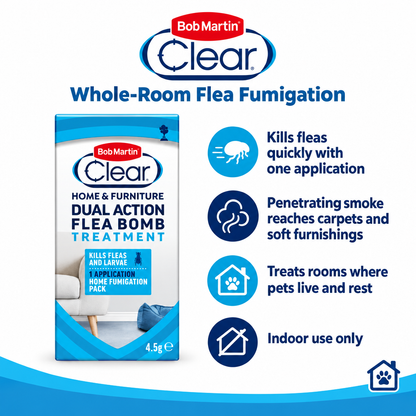 Bob Martin Clear Flea Bomb infographic
