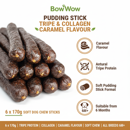 Bow Wow Pudding Stick Caramel Infographic