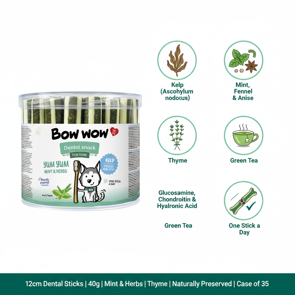 Bow Wow Yum Yums Fresh Breath Mint Infographic