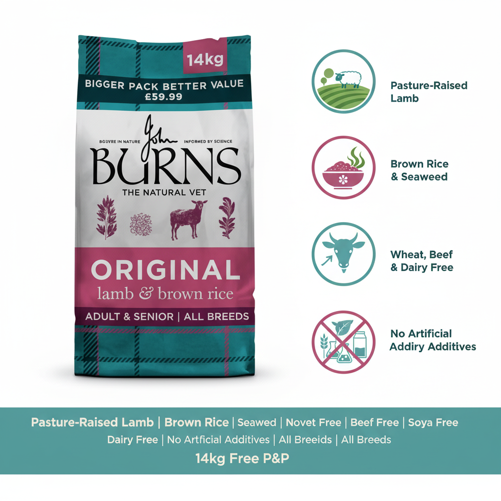 Burns Original Lamb & Brown Rice Infographic