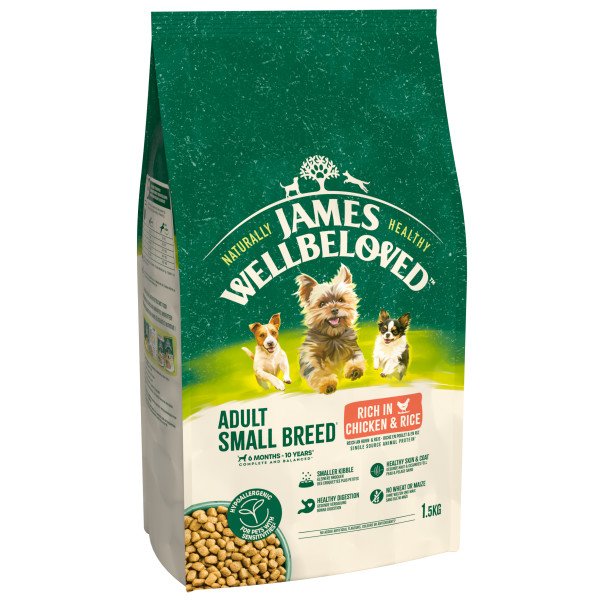 James Wellbeloved Adult Small Breed Chicken & Rice