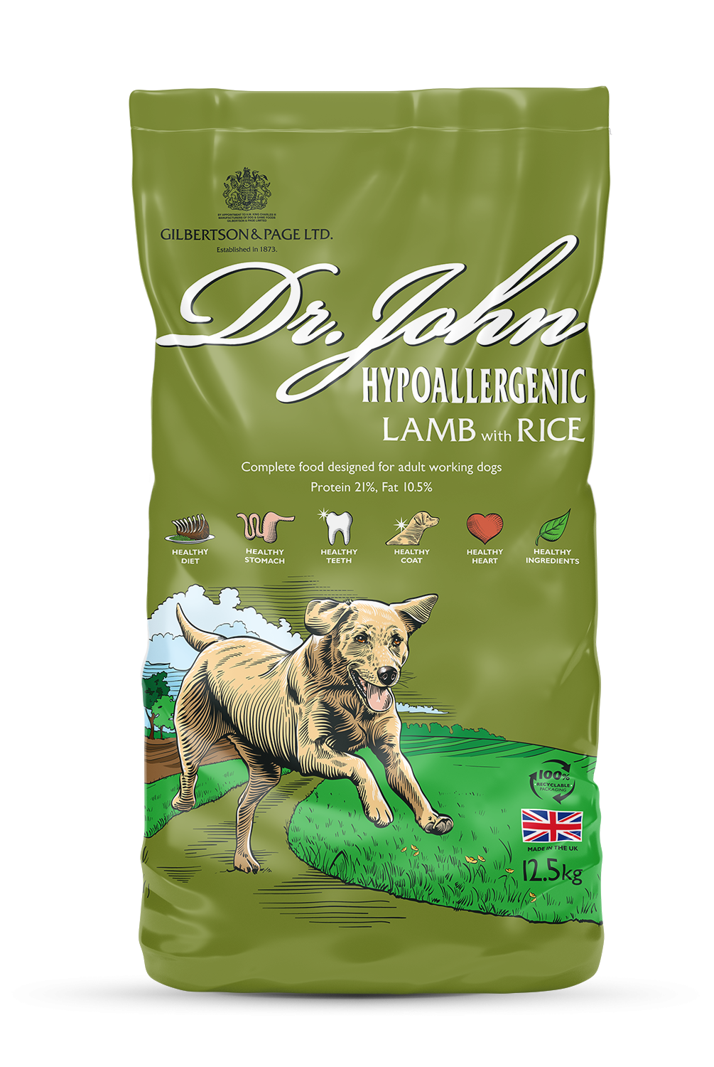 Dr John Hypoallergenic lamb with rice and vegetables 12.5kg - Buy 2 Bags Save 5%